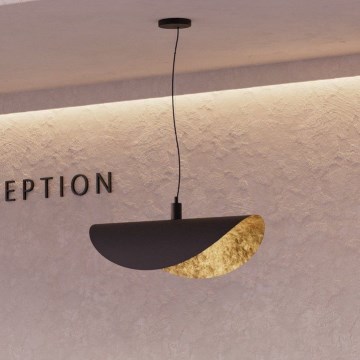 Eglo Stars of Light - Luster na lanku 1xE27/40W/230V 80 cm čierna/zlatá