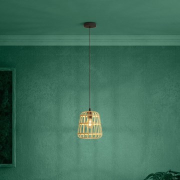 Eglo Stars of Light - Luster na lanku 1xE27/40W/230V pr. 24 cm bambus