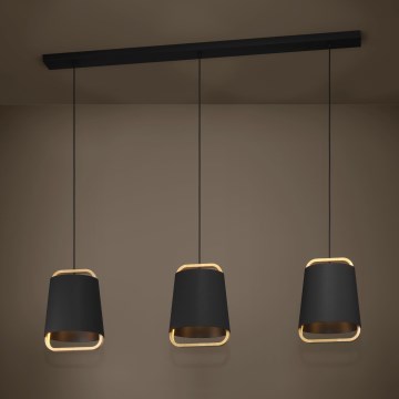 Eglo Stars of Light - Luster na lanku 3xE27/40W/230V čierna