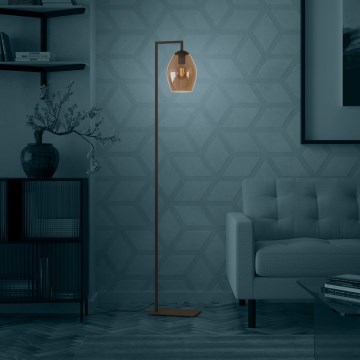 Eglo Stars of Light - Stojacia lampa 1xE27/40W/230V hnedá