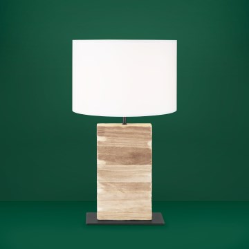 Eglo Stars of Light - Stolná lampa 1xE27/40W/230V 62,5 cm hnedá