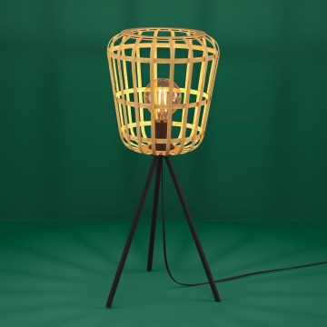 Eglo Stars of Light - Stolná lampa 1xE27/40W/230V bambus