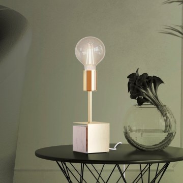 Eglo Stars of Light - Stolná lampa 1xE27/40W/230V zlatá/biely mramor