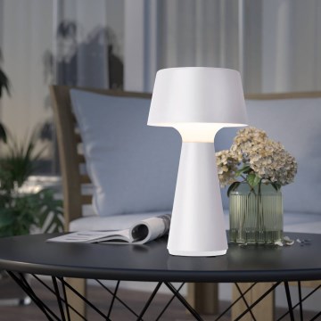 Eglo - stmievateľná LED vonkajšia nabíjacia stolová lampa LED/3W/5V 2200/3000/4000K 2000 mAh IP44 biela