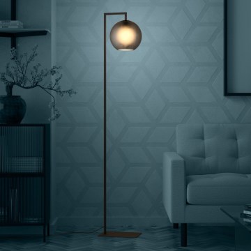 Eglo - Stojacia lampa 1xE27/40W/230V dymová