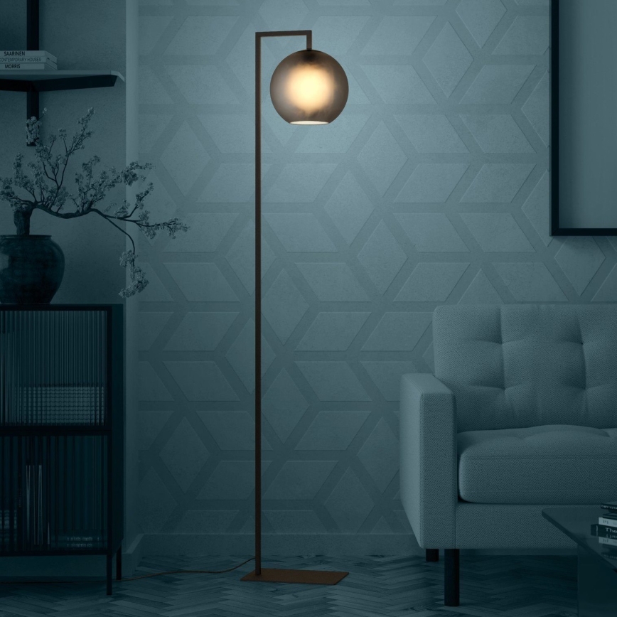 Eglo - Stojacia lampa 1xE27/40W/230V dymová