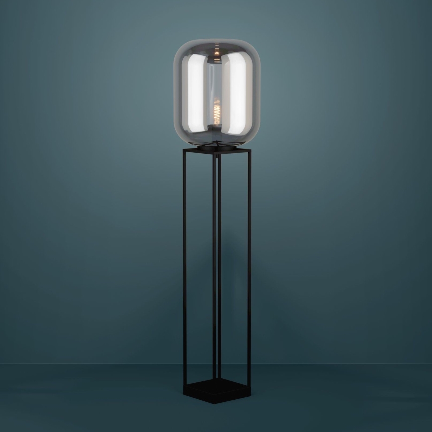 Eglo - Stojacia lampa 1xE27/40W/230V dymová
