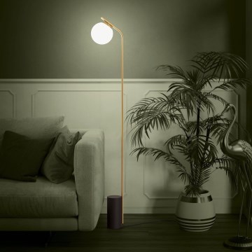 Eglo - Stojacia lampa 1xE27/40W/230V zlatá