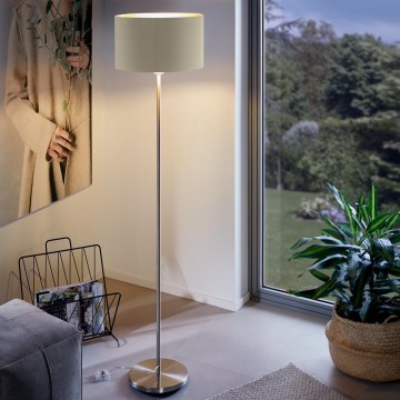 Eglo - Stojacia lampa 1xE27/60W/230V taupe