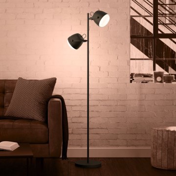 Eglo - Stojacia lampa 2xE27/28W/230V čierna