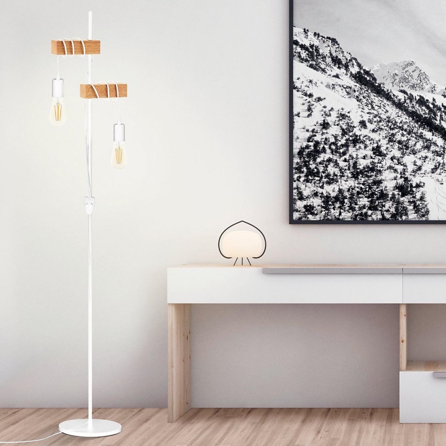 Eglo - Stojacia lampa TOWNSHEND 2xE27/10W/230V
