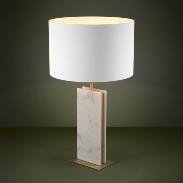 Eglo - Stolná lampa 1xE27/40W/230V biela