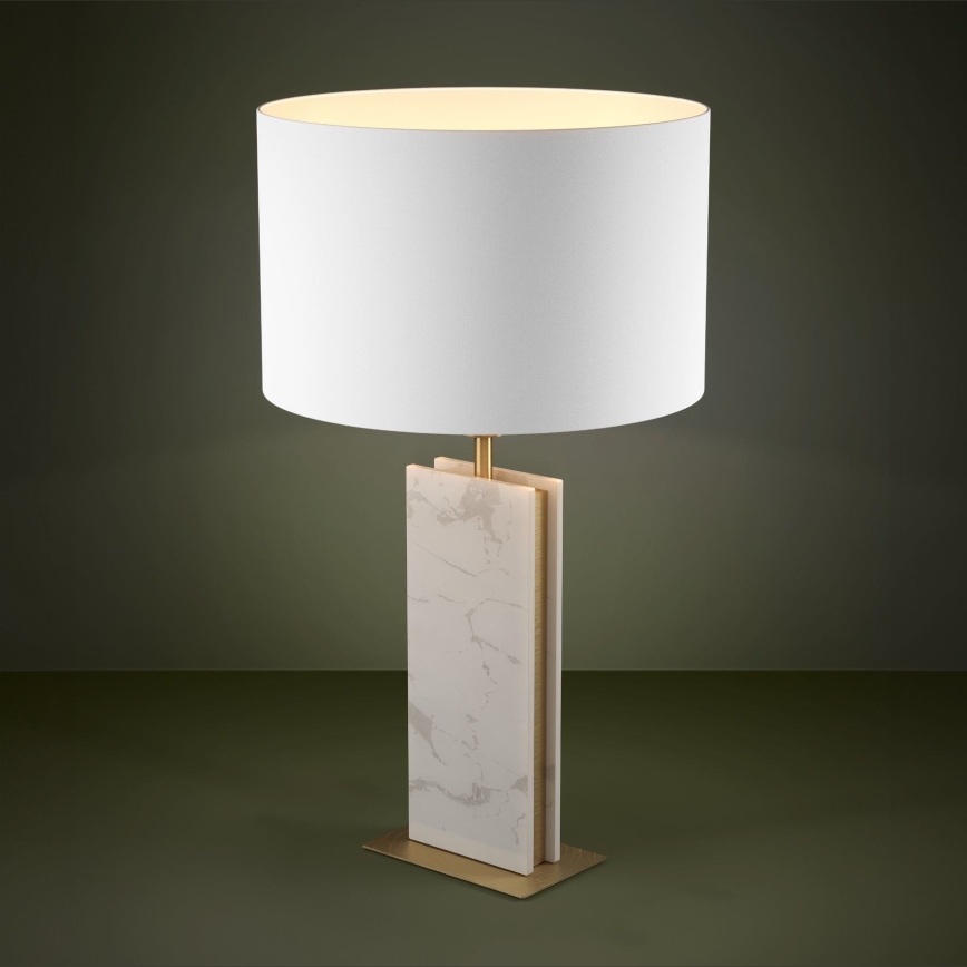Eglo - Stolná lampa 1xE27/40W/230V biela