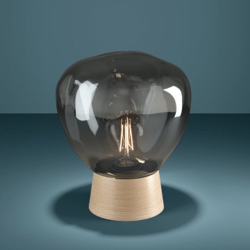 Eglo - Stolná lampa 1xE27/40W/230V dymová
