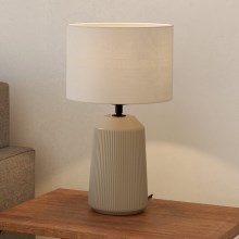 Eglo - Stolná lampa 1xE27/40W/230V krémová