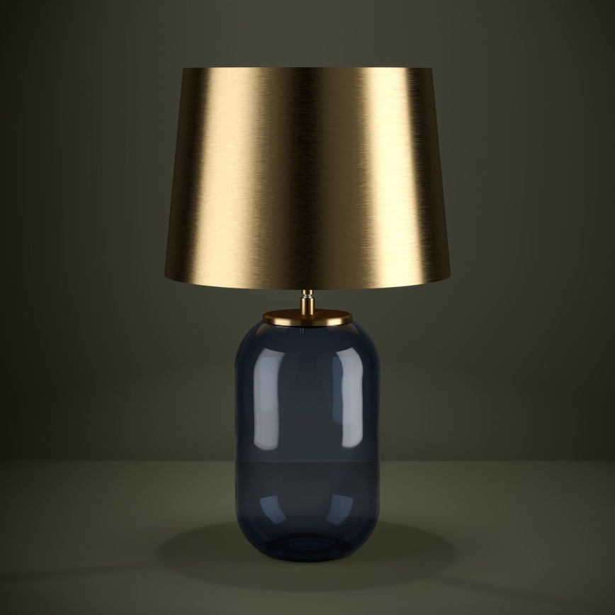Eglo - Stolná lampa 1xE27/40W/230V zlatá/modrá