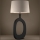Eglo - Stolná lampa 1xE27/60W/230V 88 cm čierna/krémová