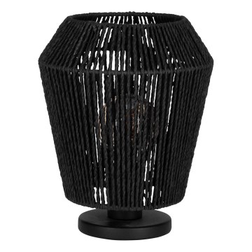 Eglo - Stolná lampa 1xE27/60W/230V čierna