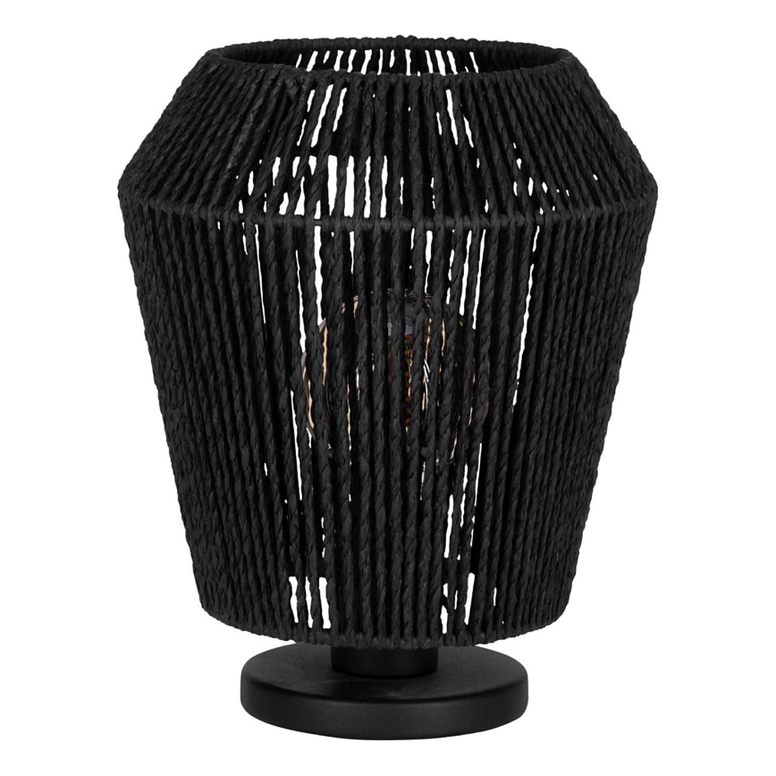Eglo - Stolná lampa 1xE27/60W/230V čierna