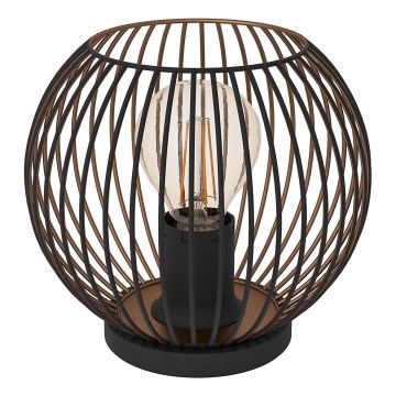 Eglo - Stolná lampa 1xE27/60W/230V čierna