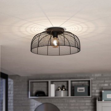 Eglo - Stropné svietidlo 1xE27/40W/230V čierna