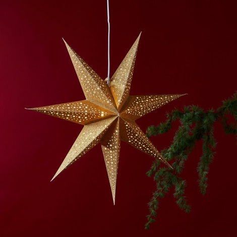Eglo - Vianočná dekorácia hviezda zlatá