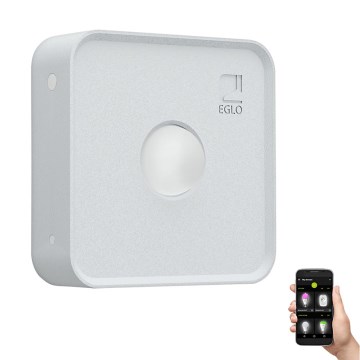 Eglo - Vonkajší senzor pohybu a súmraku CONNECT SENSOR 12 m 3xAA biely IP44