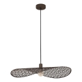 Eglo - Závesné svietidlo na lane 1xE27/60W/230V Ø 80 cm bronzové