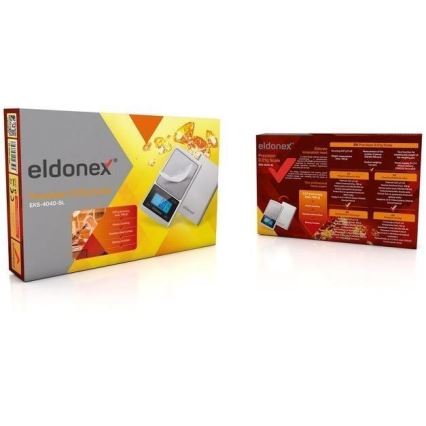 ELDONEX EKS-4040-SL - Presná stotinová váha 2xCR2032 strieborná