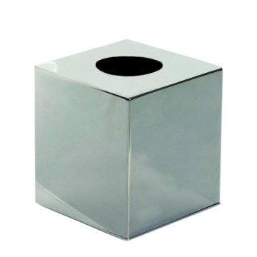 Elegantný zásobník na vreckovky 12 x 13 cm, strieborný