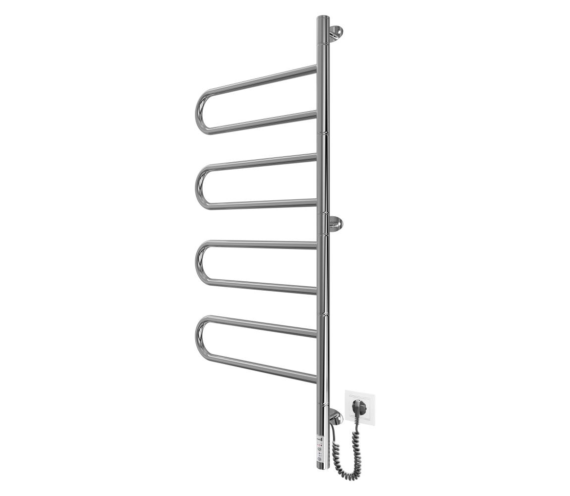 Mario-Radiators Elektrický otočný sušák na uteráky TRISTAR 105W/230V 102,5x44,5cm IP44 nerez/lesklý chróm 2.3.0507.11.P