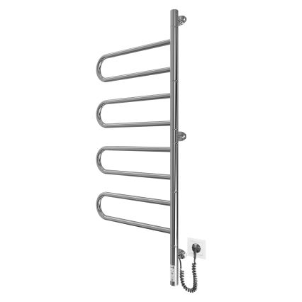 Elektrický otočný sušiak na uteráky TRISTAR 105W/230V 102,5x44,5cm IP44 nerezová oceľ/lesklý chróm