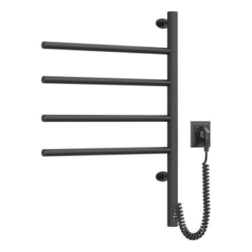 Elektrický otočný sušiak na uteráky s termostatom ARABESQUE 150W/230V 64,6 cm IP44 čierna