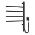 Elektrický otočný sušiak na uteráky s termostatom ARABESQUE 60W 65x49 cm čierna