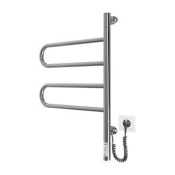 Elektrický otočný sušiak na uteráky TRISTAR 75W/230V 60x44,5 cm IP44 nerezová oceľ/lesklý chróm