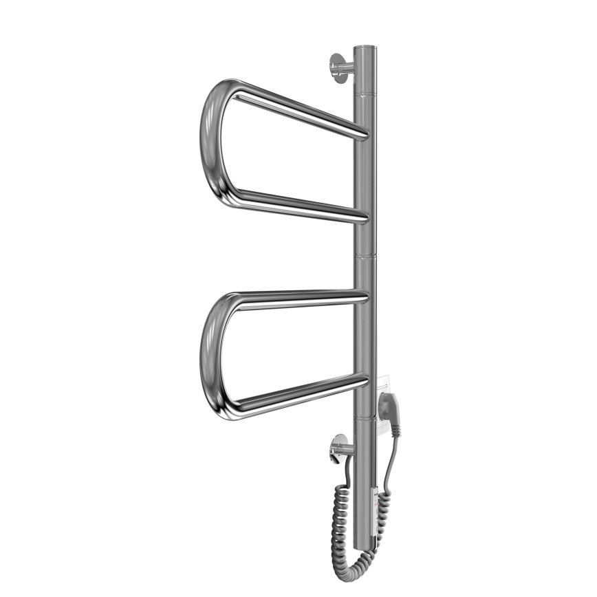 Elektrický otočný sušiak na uteráky TRISTAR 75W/230V 62,5x44,5 cm IP44 nerez/lesklý chrom