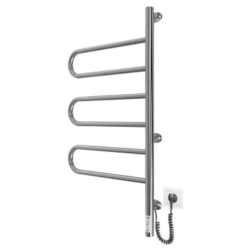 Elektrický otočný sušiak na uteráky TRISTAR 80W/230V 80x44,5 cm IP44 nerez/lesklý chróm