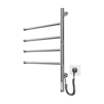 Elektrický otočný sušiak na uteráky VEER 50W/230V 62,5x44,5 cm nerez/lesklý chróm