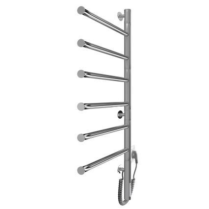 Elektrický otočný sušiak na uteráky VEER 80W/230V 82,5x44,5 cm nerezová oceľ/lesklý chróm