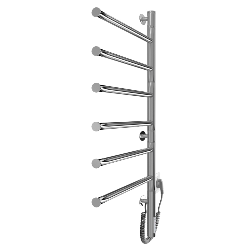 Elektrický otočný sušiak na uteráky VEER 80W/230V 82,5x44,5 cm nerezová oceľ/lesklý chróm