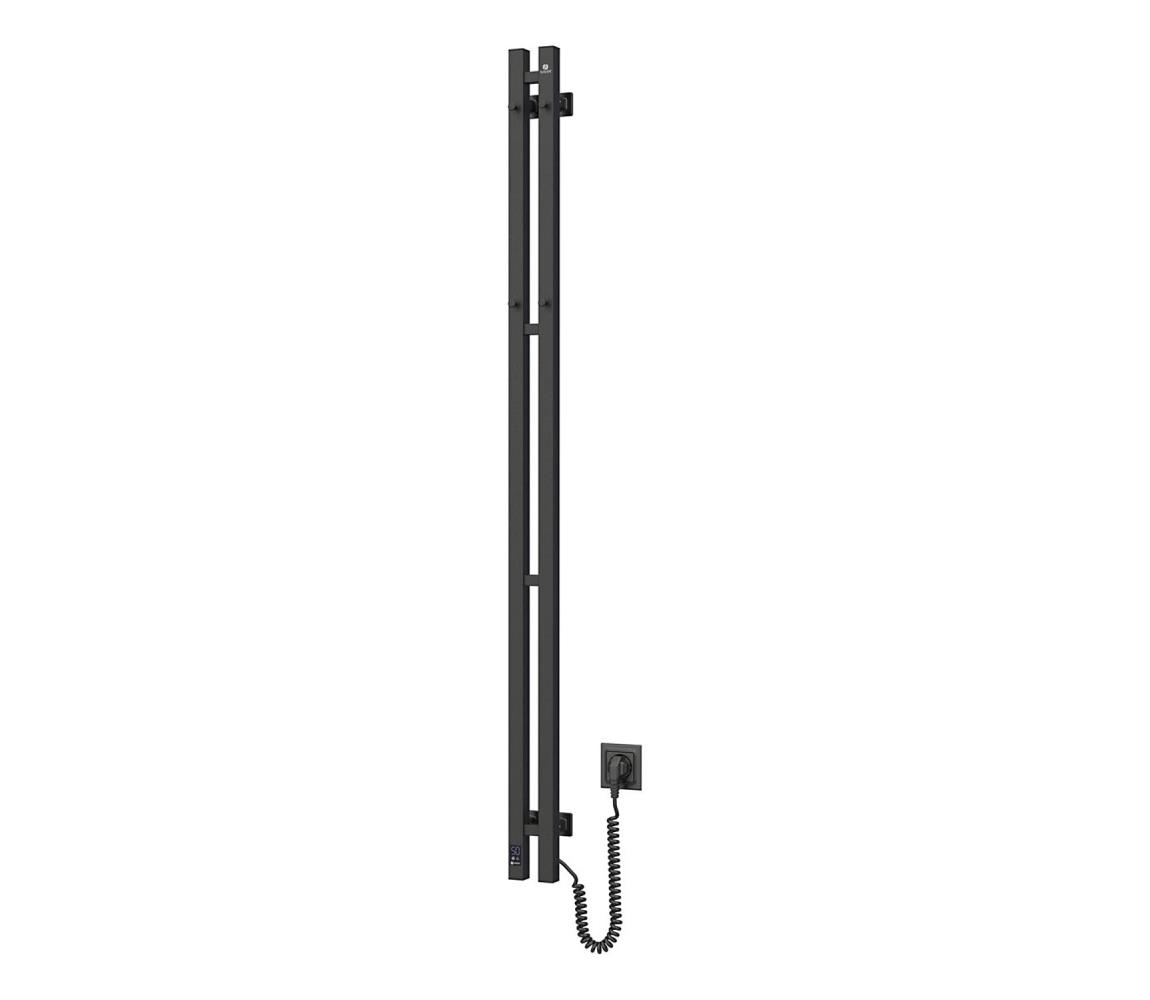 Navin Elektrický sušák na uteráky s termostatom SILOUETTE 106W 150x9 cm čierny pravý 12-234053-0915