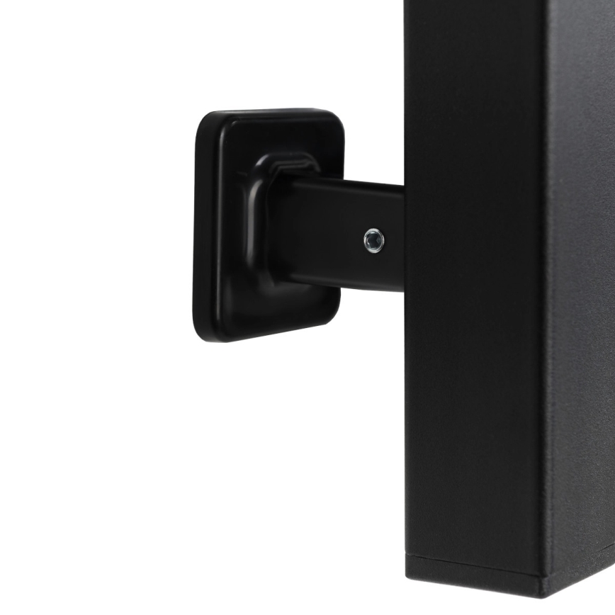 Elektrický sušák na uteráky s termostatom SILOUETTE 106W 150x9 cm čierny pravý