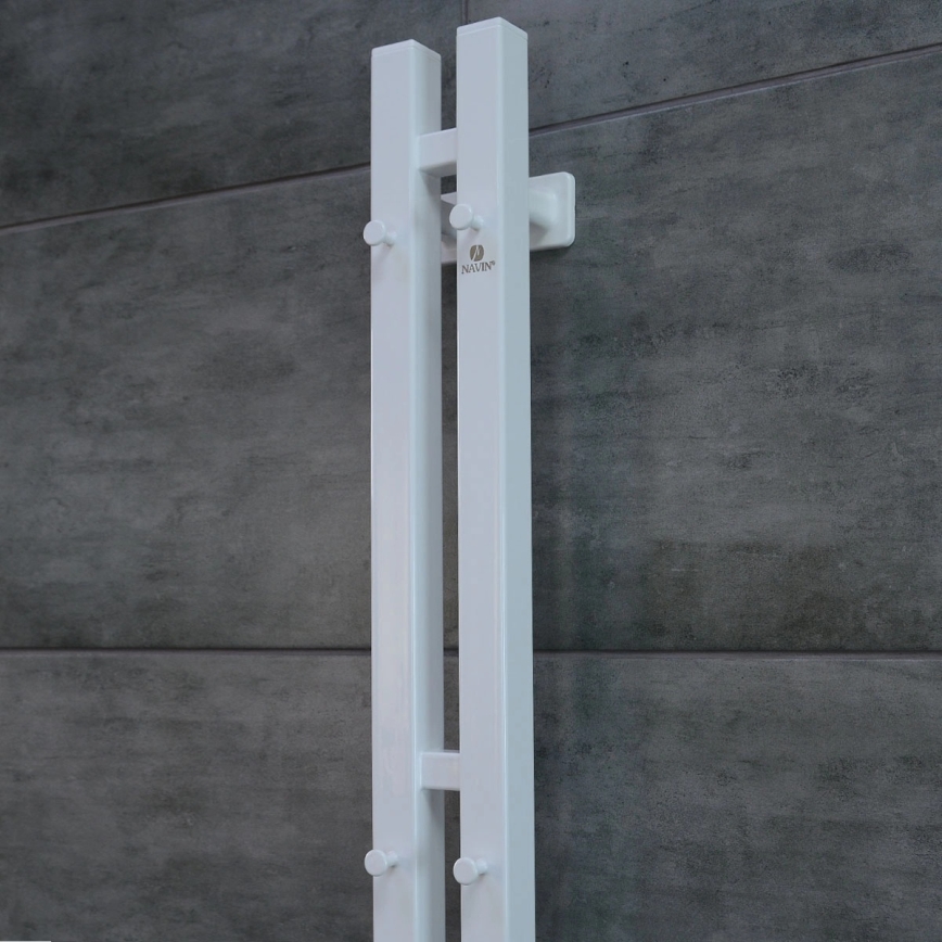 Vertaduro - Elektrický sušiak na uteráky s termostatom VEO 106W/230V 150x9 cm IP44 biely pravý