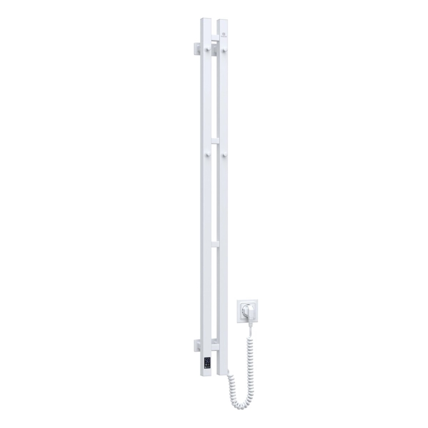 Elektrický sušiak na uteráky s termostatom SILOUETTE 187W/230V 120,6 cm IP44 biely pravý hranatý