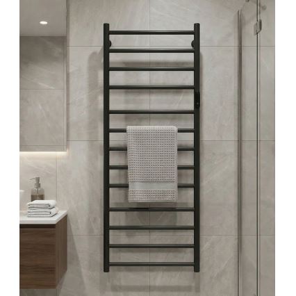 Elektrický sušiak na uteráky 45x132 cm 180W nerez/čierna