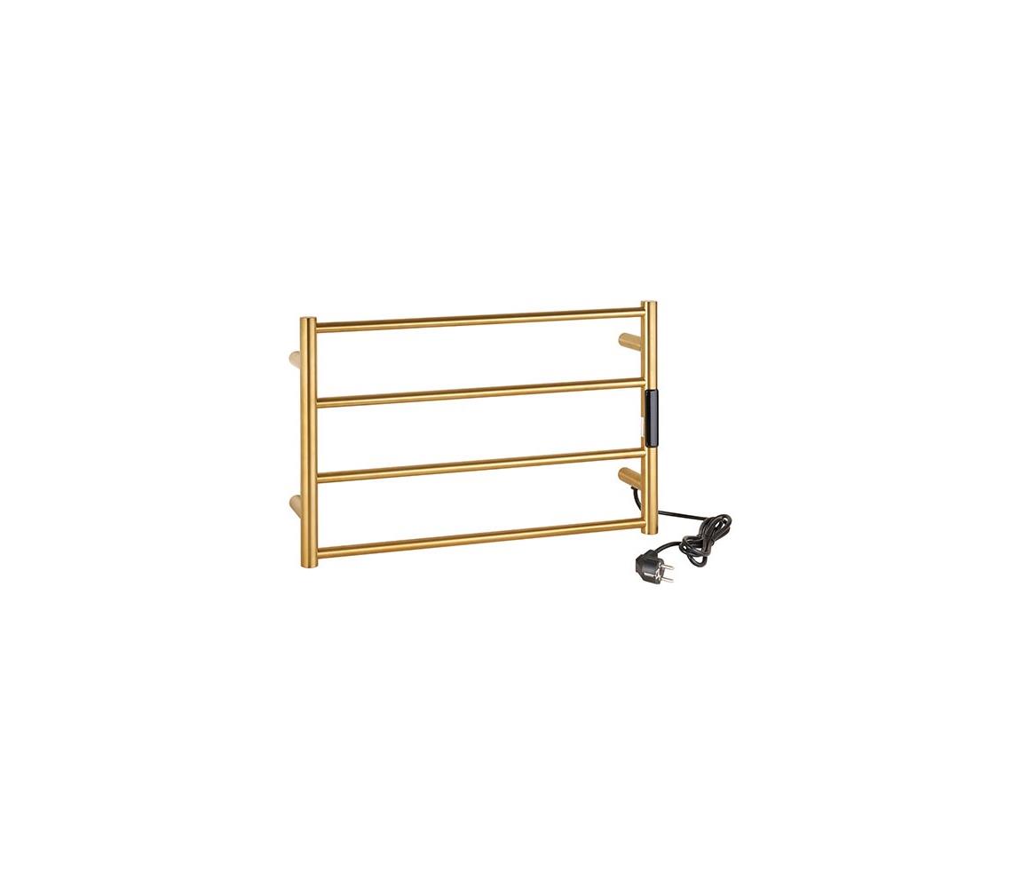 BEMETA Elektrický sušiak na uteráky 56x37 cm 36W nerez/zlatá 704153085