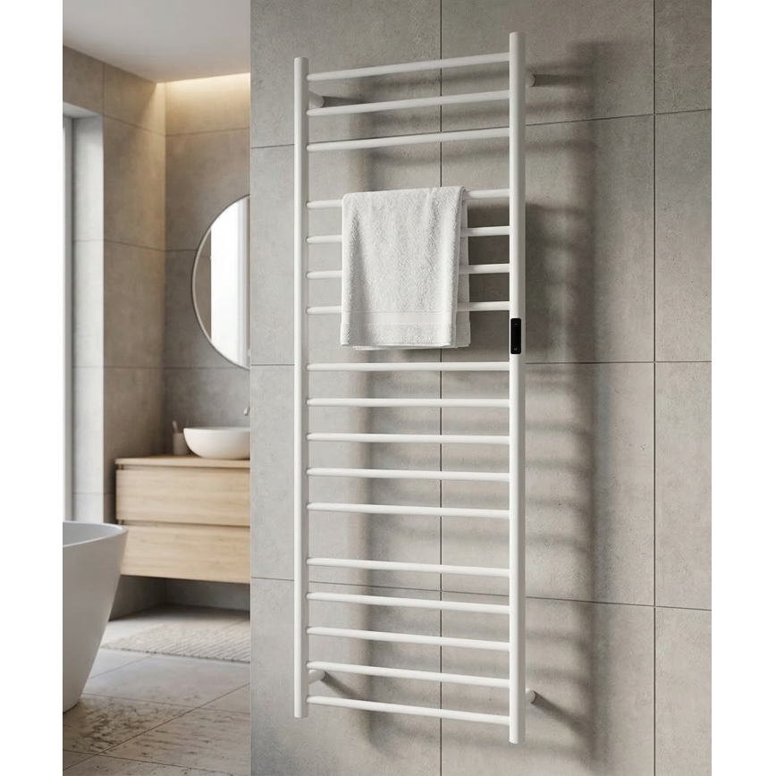 Elektrický sušiak na uteráky 60x168 cm 285 W nerez/biela