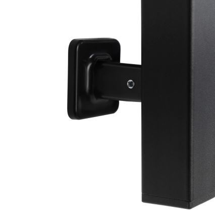 Elektrický sušiak na uteráky s termostatom SILOUETTE 187W/230V 120,6 cm IP44 čierna pravá hranatý