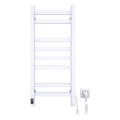 Elektrický sušiak na uteráky s termostatom AVANGARD 105W 80x36 cm biely pravostranný