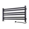 Elektrický sušiak na uteráky s termostatom AVANGARD 181W 50x90 cm čierny pravý
